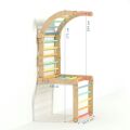BusyKids Selbstgebauter Parallelbarren aus Holz mit Regenbogenstange